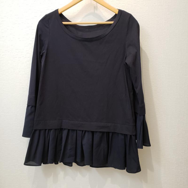 リズム R-ISM チュニック 長袖 2 無地 紺 / ネイビー / レディース USED 古着 中古 10006927