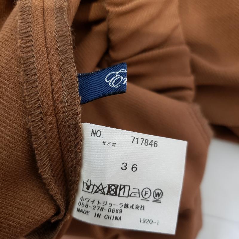 エンネア Ennea パンツ スラックス 36 無地 茶 / ブラウン / レディース USED 古着 中古 10006930