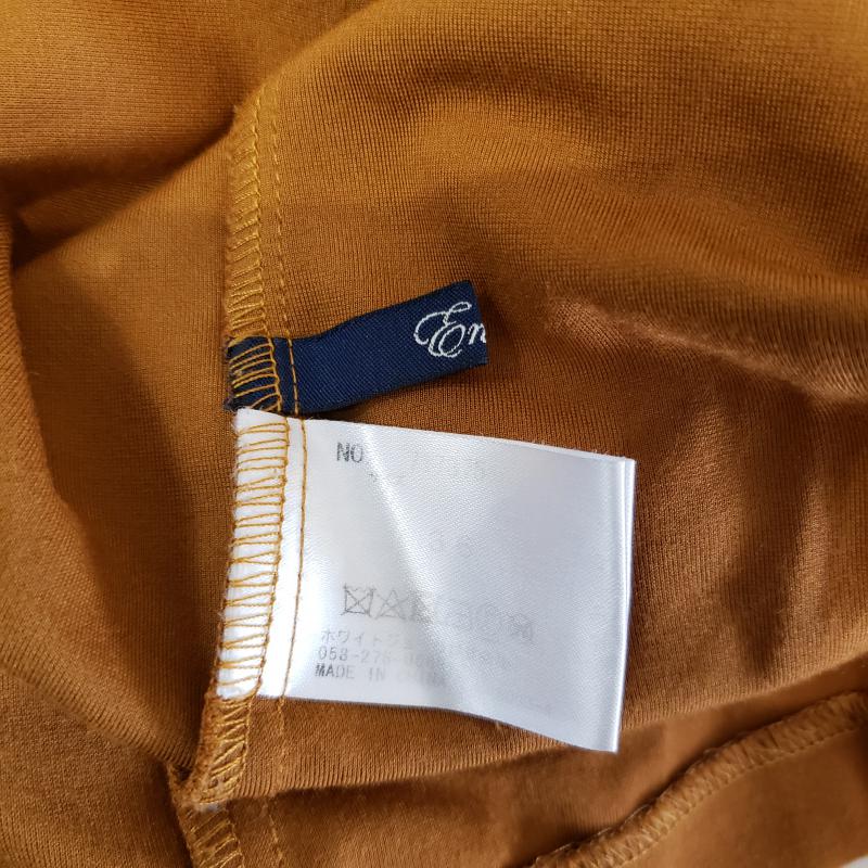 エンネア Ennea カットソー 七分袖 36 無地 茶 / ブラウン / レディース USED 古着 中古 10006932
