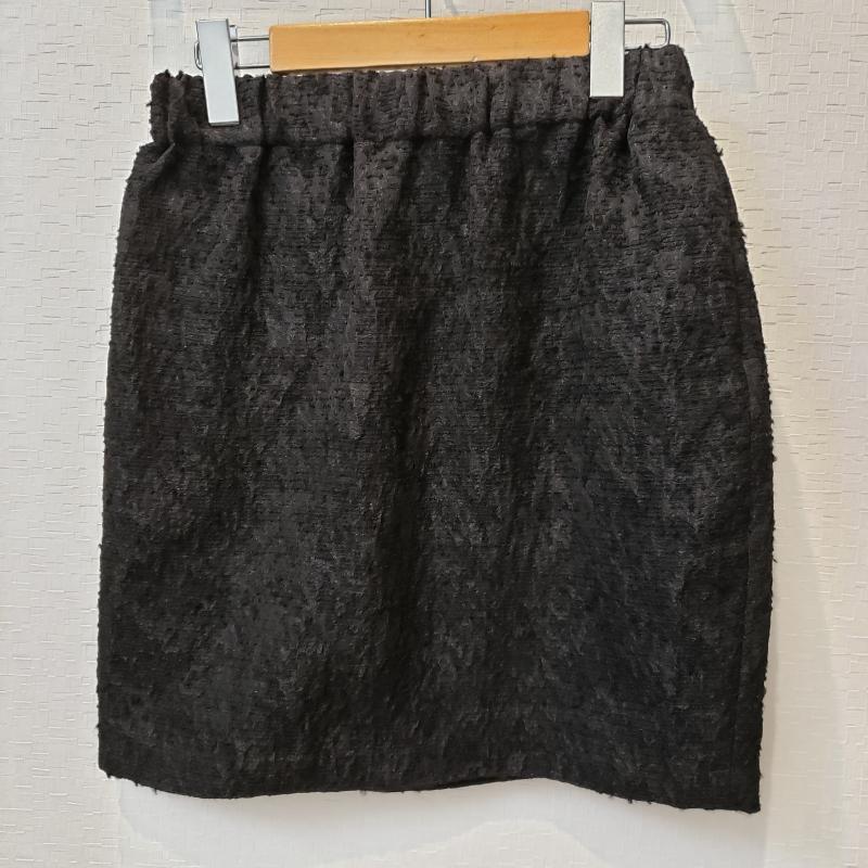 ソーノ Sono スカート ひざ丈スカート 1 無地 黒 / ブラック / レディース USED 古着 中古 10006936