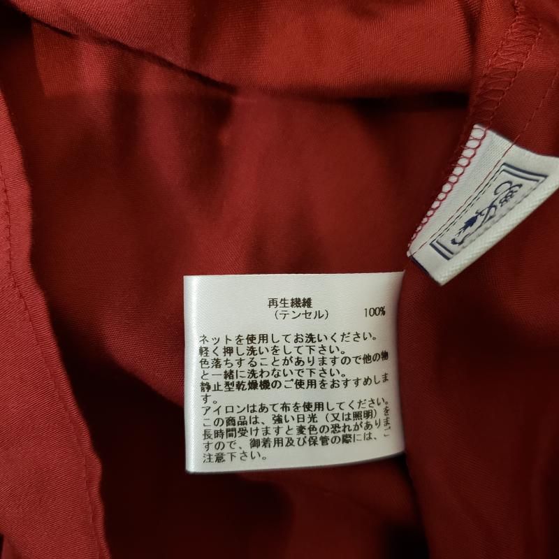 シードレイク Seadrake カットソー 長袖 38 無地 赤 / レッド / レディース USED 古着 中古 10006938
