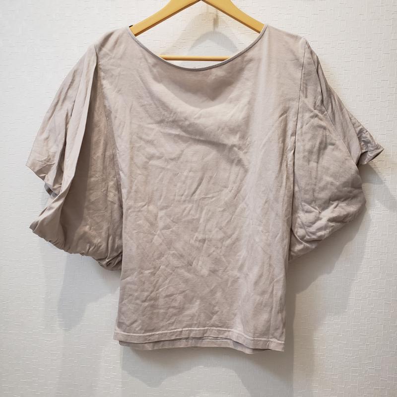 アナナス anana カットソー 半袖 40 無地 ベージュ / ベージュ / レディース USED 古着 中古 10006939