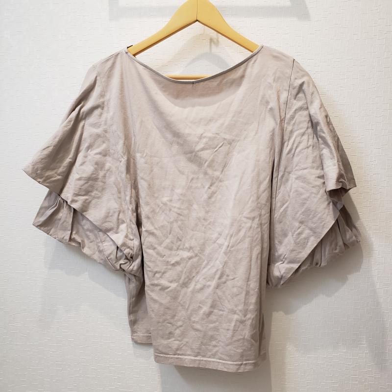 アナナス anana カットソー 半袖 40 無地 ベージュ / ベージュ / レディース USED 古着 中古 10006939