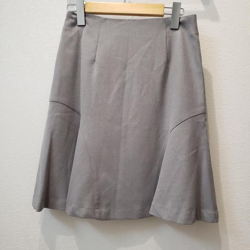 エンネア Ennea スカート ひざ丈スカート 38 無地 灰 / グレー / レディース USED 古着 中古 10006948