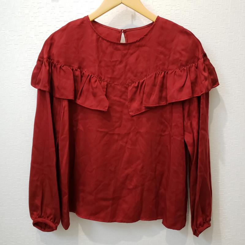 シードレイク Seadrake カットソー 長袖 38 無地 赤 / レッド / レディース USED 古着 中古 10006949