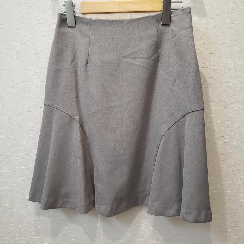 エンネア Ennea スカート ひざ丈スカート 38 無地 灰 / グレー / レディース USED 古着 中古 10006950