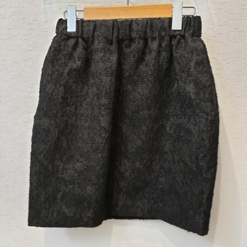 ソーノ Sono スカート ひざ丈スカート 1 無地 黒 / ブラック / レディース USED 古着 中古 10006956