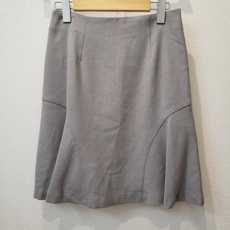 エンネア Ennea スカート ひざ丈スカート 38 無地 灰 / グレー / レディース USED 古着 中古 10006958