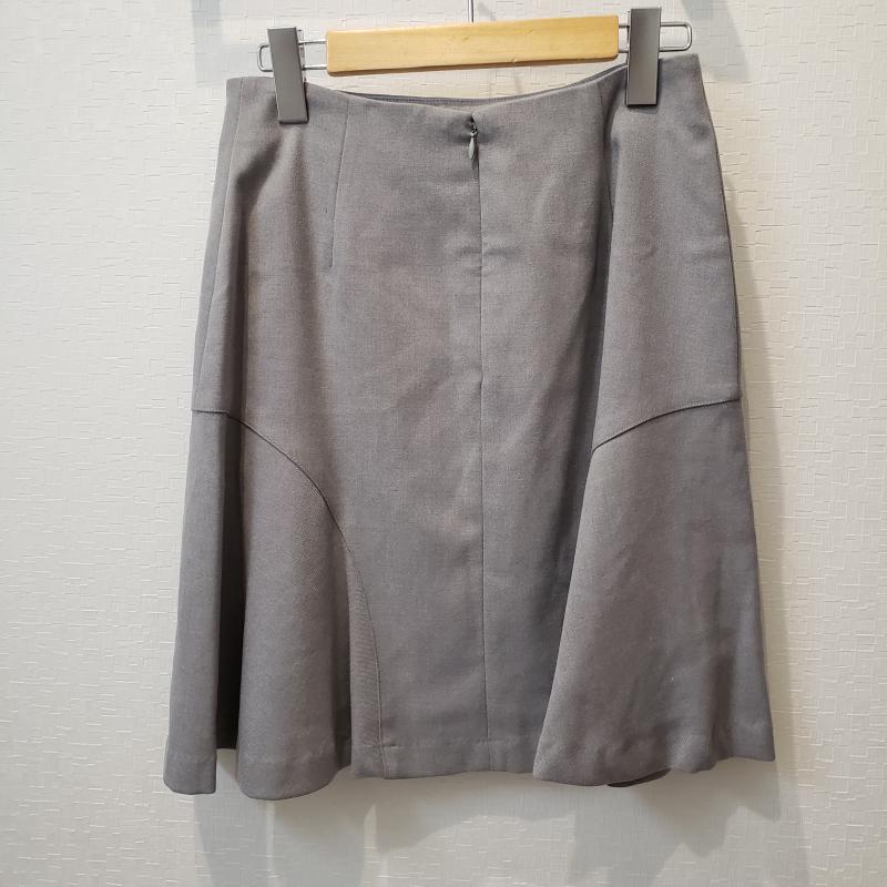 エンネア Ennea スカート ひざ丈スカート 38 無地 灰 / グレー / レディース USED 古着 中古 10006958