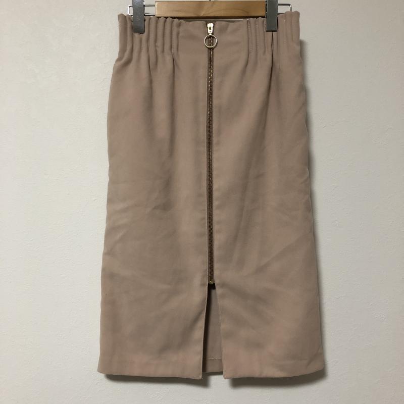 アンデミュウ Andemiu スカート ひざ丈スカート S 無地 ベージュ / ベージュ / レディース USED 古着 中古 10007062