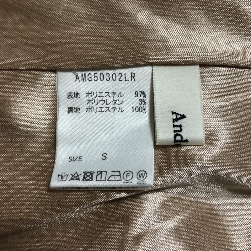 アンデミュウ Andemiu スカート ひざ丈スカート S 無地 ベージュ / ベージュ / レディース USED 古着 中古 10007062
