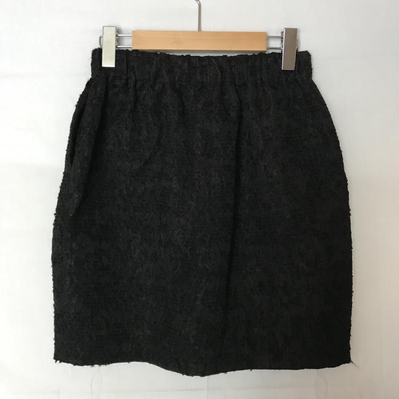 ソーノ Sono スカート ひざ丈スカート 1 無地 黒 / ブラック / レディース USED 古着 中古 10007082