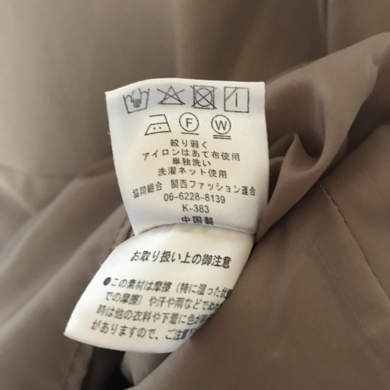 ドナマリー DONA MARIE ワンピース ひざ丈スカート 38 無地 ベージュ / ベージュ / レディース USED 古着 中古 10007087