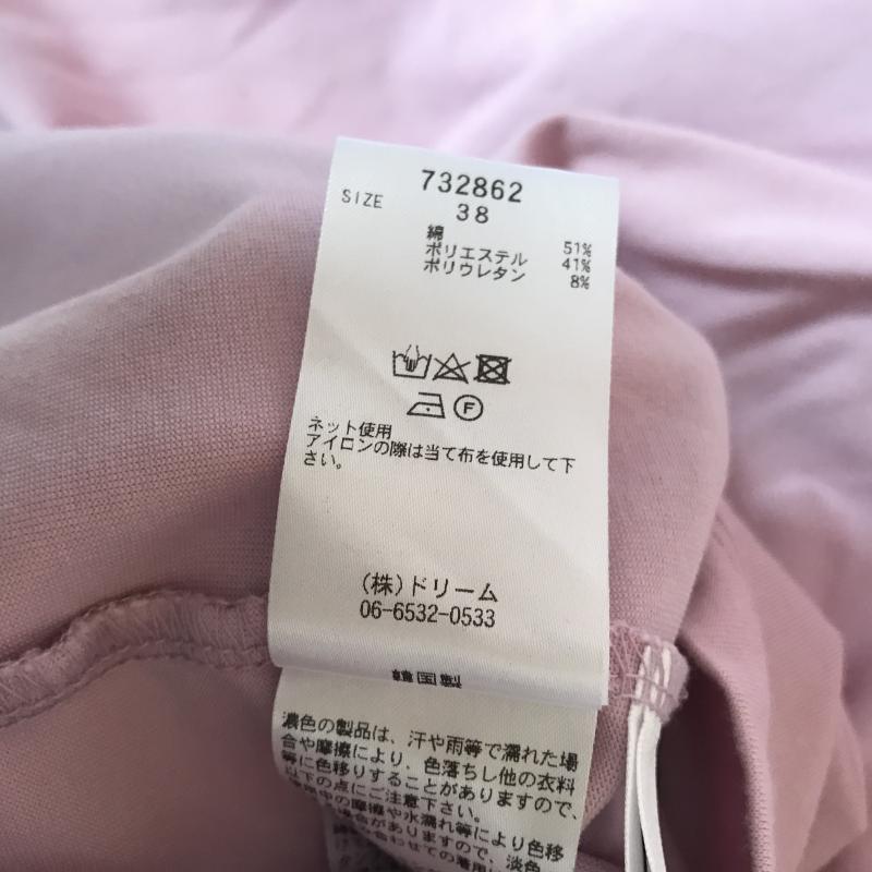 ロージー ROSIEE カットソー 半袖 38 無地 桃 / ピンク / レディース USED 古着 中古 10007097