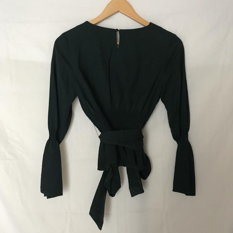 エンネア Ennea カットソー 長袖 38 無地 緑 / グリーン / レディース USED 古着 中古 10007099