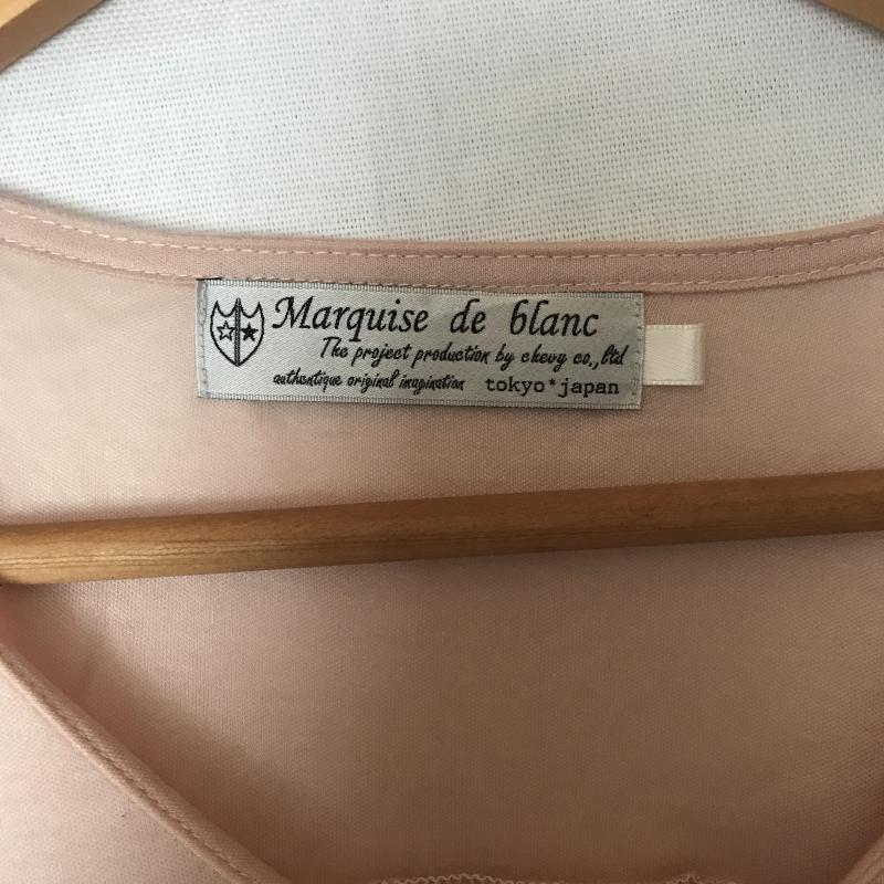 マルキスデブラン Marquise de blanc カットソー 長袖 38 無地 桃 / ピンク / レディース USED 古着 中古 10007102