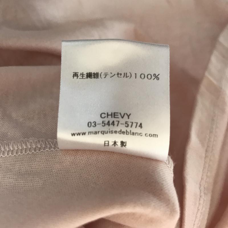 マルキスデブラン Marquise de blanc カットソー 長袖 38 無地 桃 / ピンク / レディース USED 古着 中古 10007102