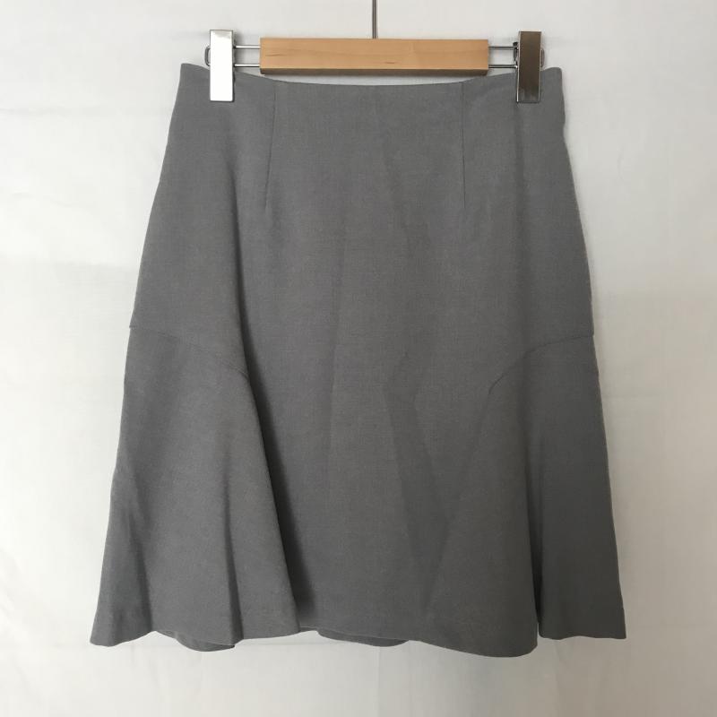 エンネア Ennea スカート ひざ丈スカート 38 無地 灰 / グレー / レディース USED 古着 中古 10007105