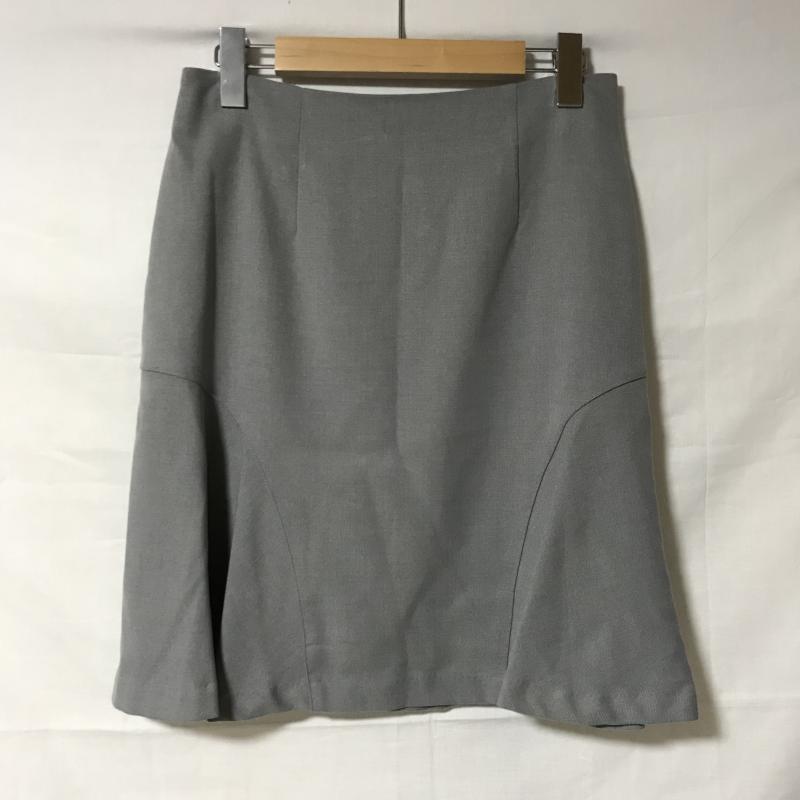 エンネア Ennea スカート ひざ丈スカート 40 無地 灰 / グレー / レディース USED 古着 中古 10007112