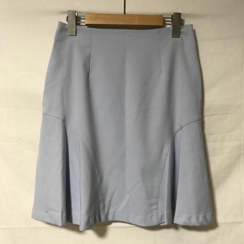 エンネア Ennea スカート ひざ丈スカート 40 無地 青 / ブルー / レディース USED 古着 中古 10007117