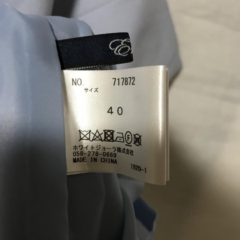 エンネア Ennea スカート ひざ丈スカート 40 無地 青 / ブルー / レディース USED 古着 中古 10007117