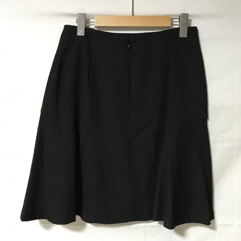 エンネア Ennea スカート ひざ丈スカート 40 無地 黒 / ブラック / レディース USED 古着 中古 10007119
