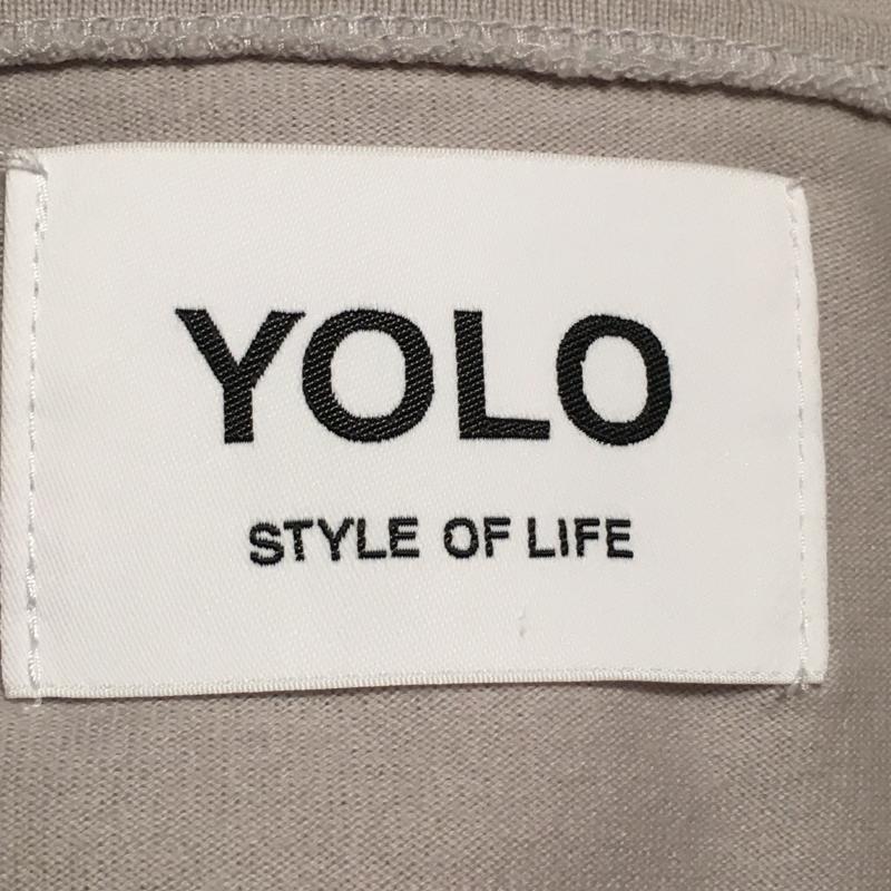 ヨーロ YOLO カットソー 半袖 38 無地 灰 / グレー / レディース USED 古着 中古 10007303
