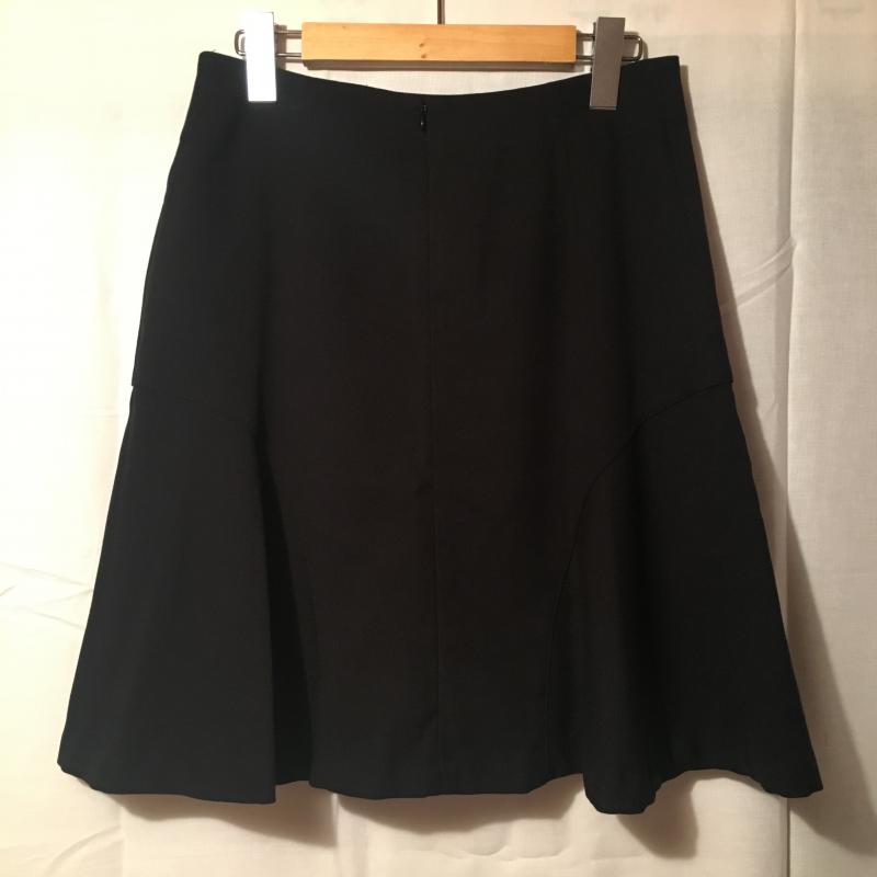 エンネア Ennea スカート ひざ丈スカート 40 無地 黒 / ブラック / レディース USED 古着 中古 10007310