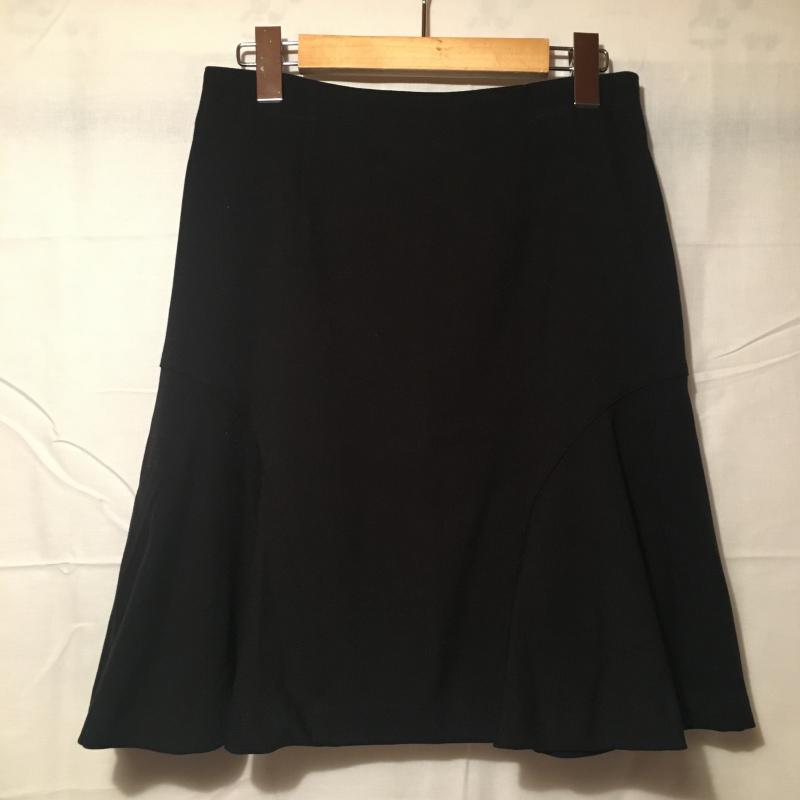 エンネア Ennea スカート ひざ丈スカート 40 無地 黒 / ブラック / レディース USED 古着 中古 10007310