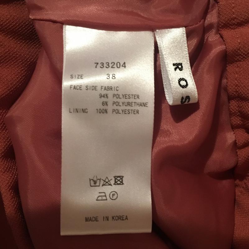 ロージー ROSIEE パンツ スラックス 38インチ 無地 橙 / オレンジ / レディース USED 古着 中古 10007311
