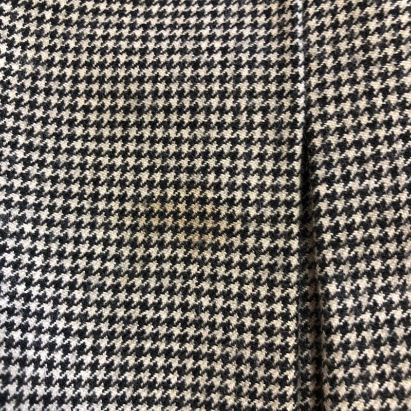 バーバリーズ BURBERRYS スカート ひざ丈スカート L 千鳥格子 白 / ホワイト / X 黒 / ブラック / レディース USED 古着 中古 10007382
