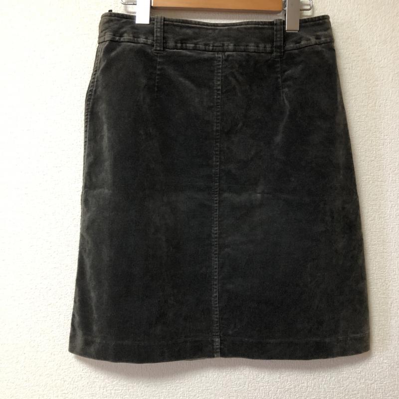 アルマーニジーンズ ARMANI JEANS スカート ひざ丈スカート 40 無地 灰 / グレー / レディース USED 古着 中古 10007386