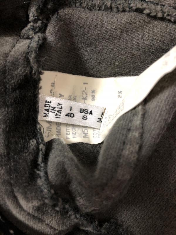 アルマーニジーンズ ARMANI JEANS スカート ひざ丈スカート 40 無地 灰 / グレー / レディース USED 古着 中古 10007386