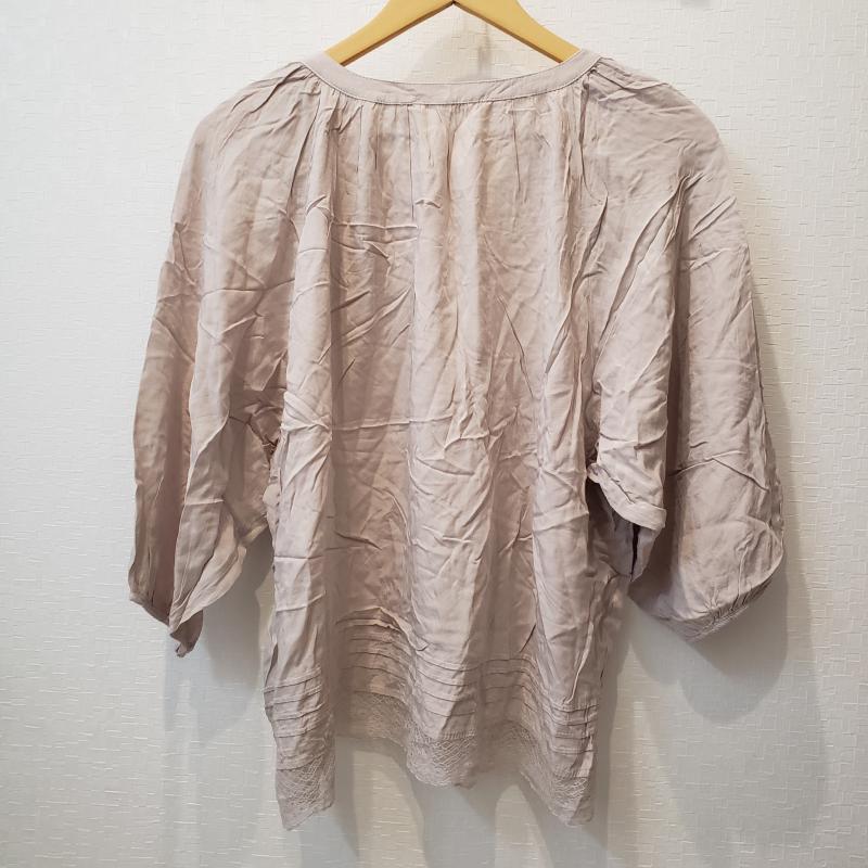 ショコラ フィネ ローブ chocol raffine robe カットソー 半袖 FREE 無地 ベージュ / ベージュ / レディース USED 古着 中古 10007447