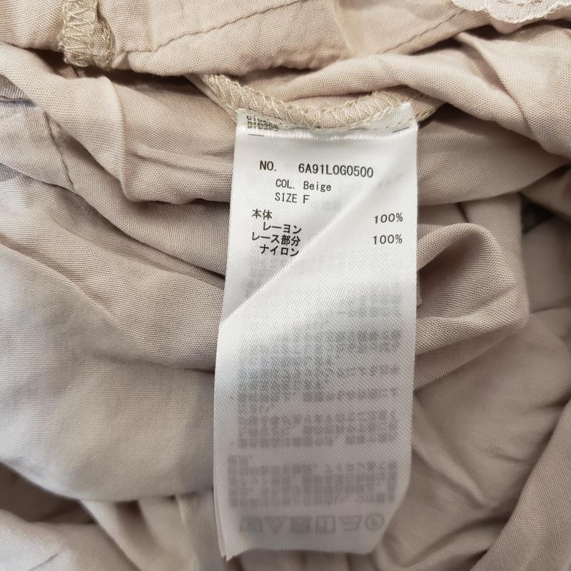 ショコラ フィネ ローブ chocol raffine robe カットソー 半袖 FREE 無地 ベージュ / ベージュ / レディース USED 古着 中古 10007447