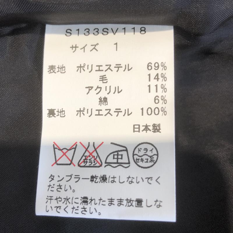 ソーノ Sono スカート ひざ丈スカート 1 無地 黒 / ブラック / レディース USED 古着 中古 10007531