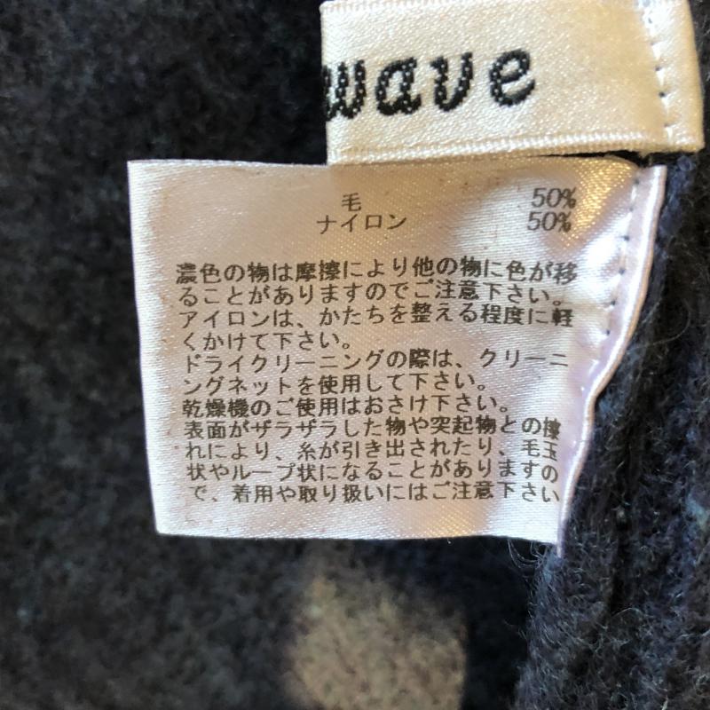 イノウェーブ innowave ワンピース ひざ丈スカート M 無地 紺 / ネイビー / レディース USED 古着 中古 10007540