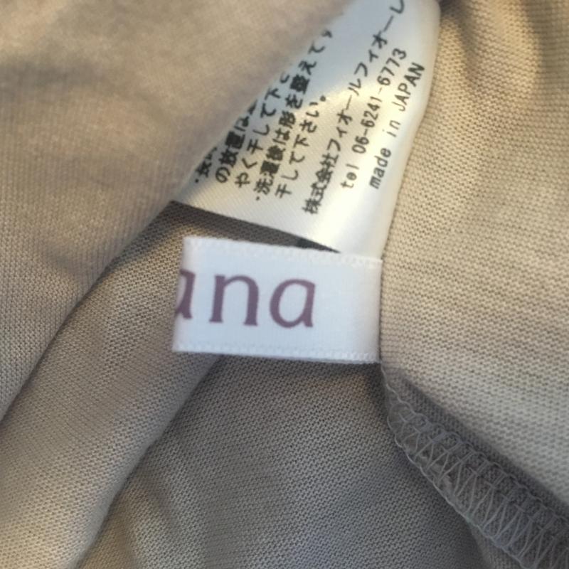 アナナス anana カットソー 半袖 38 無地 灰 / グレー / レディース USED 古着 中古 10007566