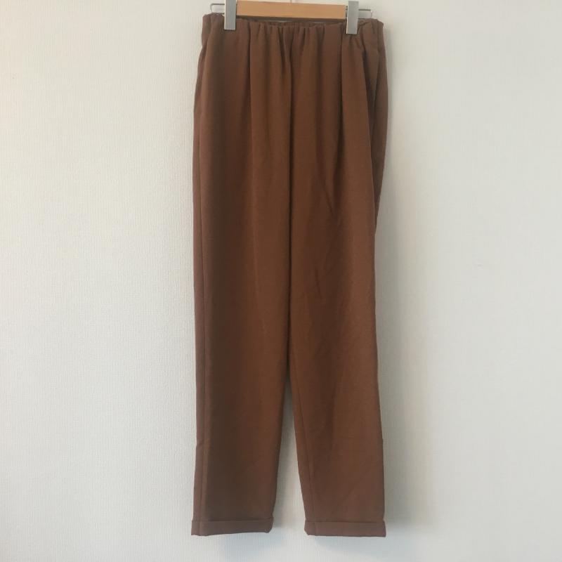エンネア Ennea パンツ スラックス 38 無地 茶 / ブラウン / レディース USED 古着 中古 10007574