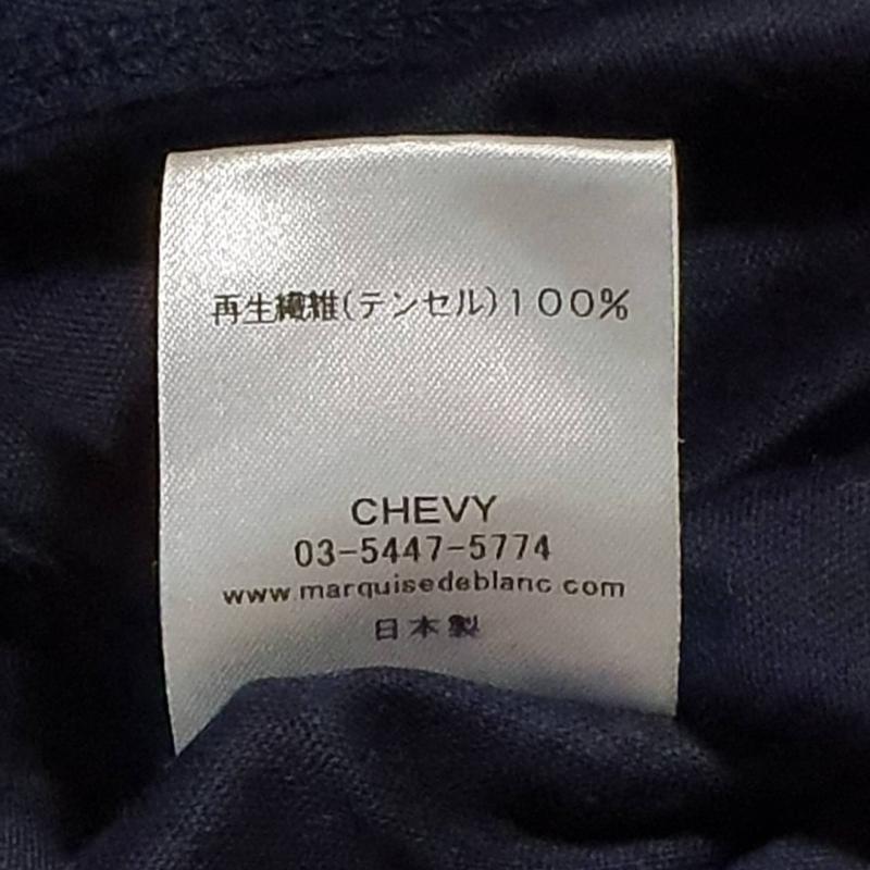 マルキスデブラン Marquise de blanc カットソー 長袖 38 無地 紺 / ネイビー / レディース USED 古着 中古 10007605