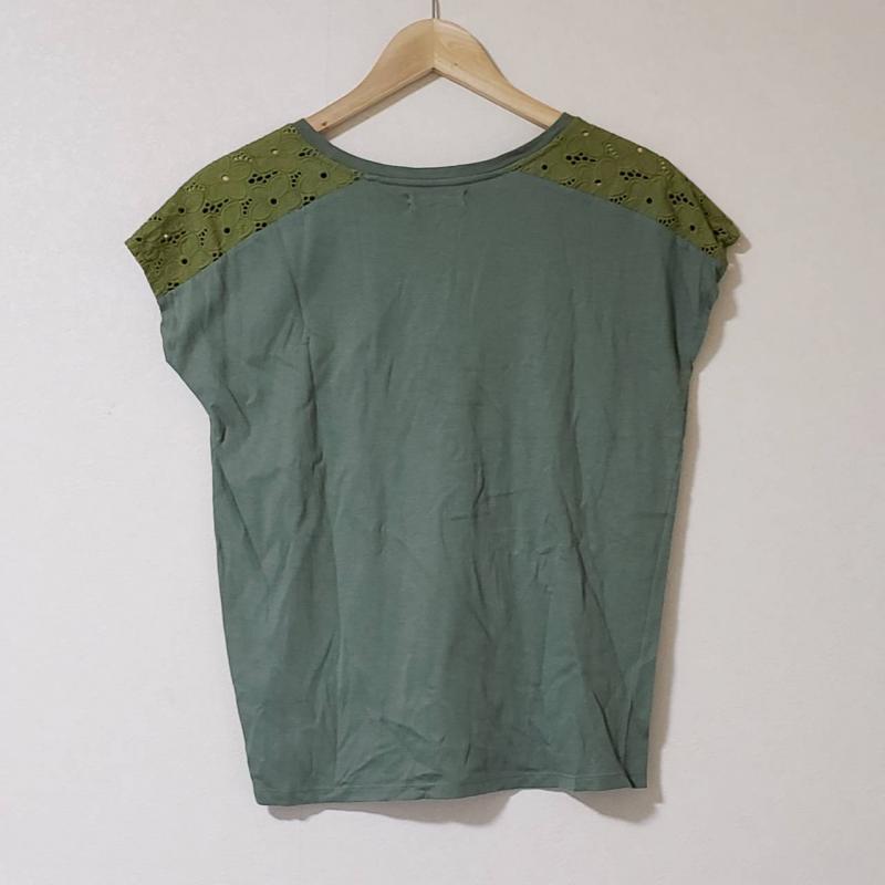 グリーンデイル ガーネット GREENDALE GARNET カットソー 半袖 M 無地 緑 / グリーン / レディース USED 古着 中古 10007606