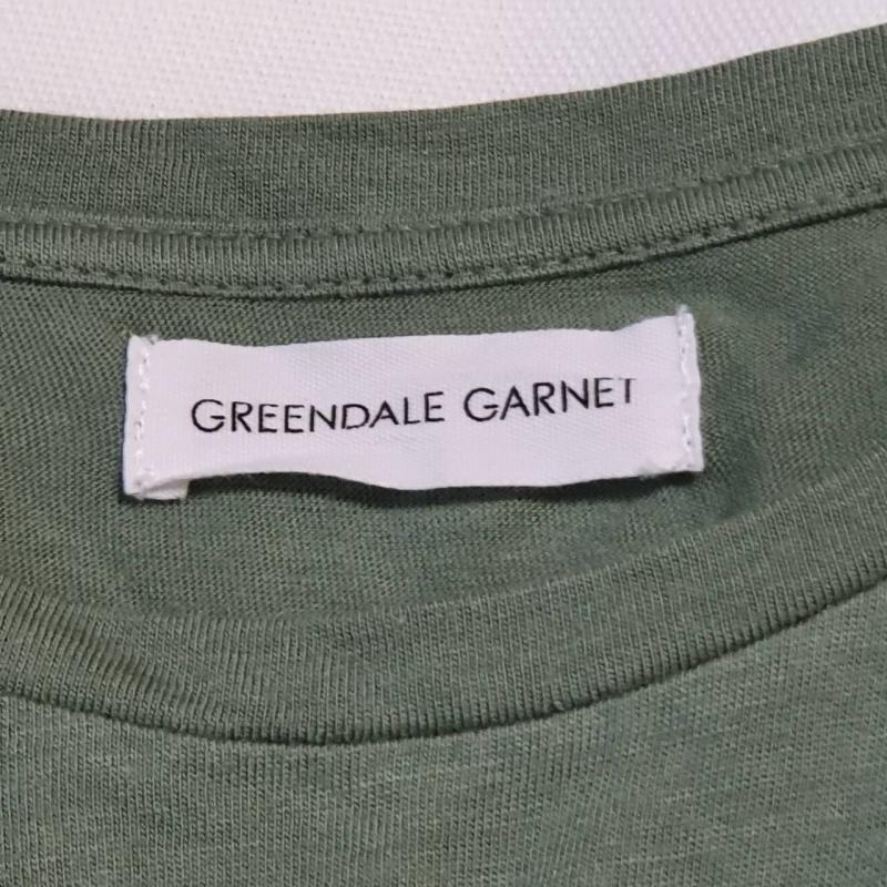 グリーンデイル ガーネット GREENDALE GARNET カットソー 半袖 M 無地 緑 / グリーン / レディース USED 古着 中古 10007606