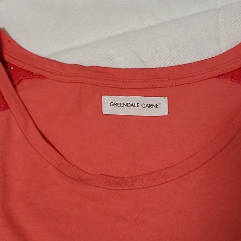 グリーンデイル ガーネット GREENDALE GARNET カットソー 半袖 M 無地 橙 / オレンジ / レディース USED 古着 中古 10007621