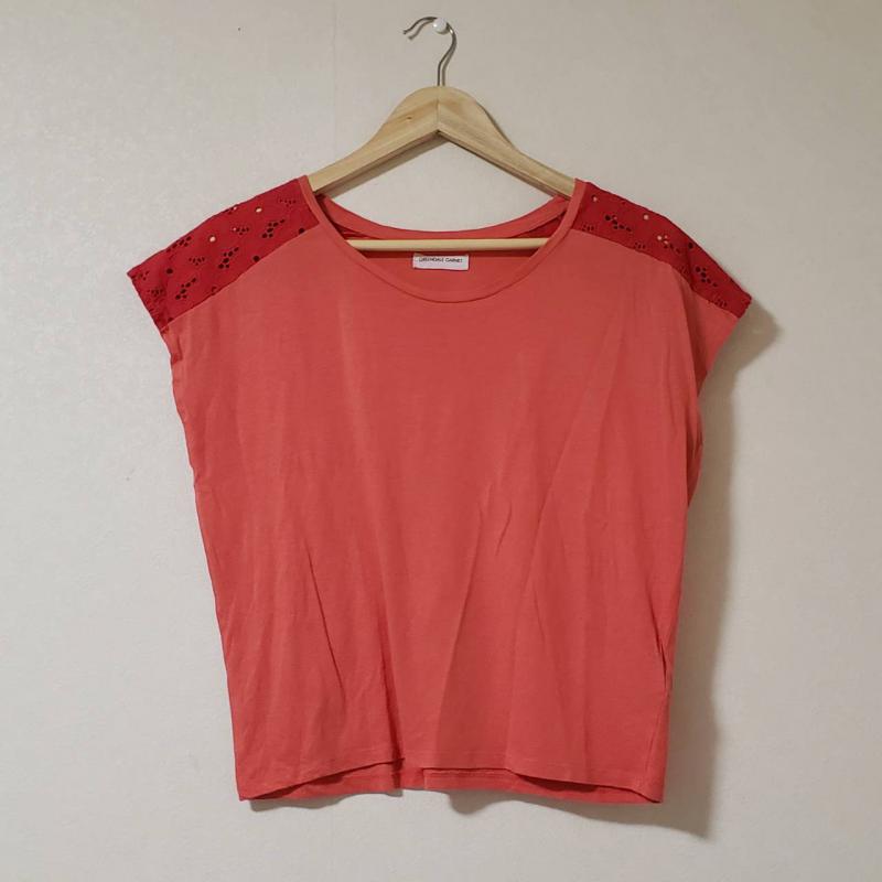 グリーンデイル ガーネット GREENDALE GARNET カットソー 半袖 M 無地 橙 / オレンジ / レディース USED 古着 中古 10007626