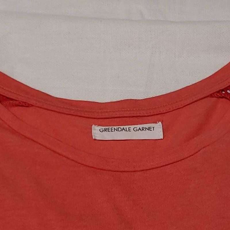 グリーンデイル ガーネット GREENDALE GARNET カットソー 半袖 M 無地 橙 / オレンジ / レディース USED 古着 中古 10007626
