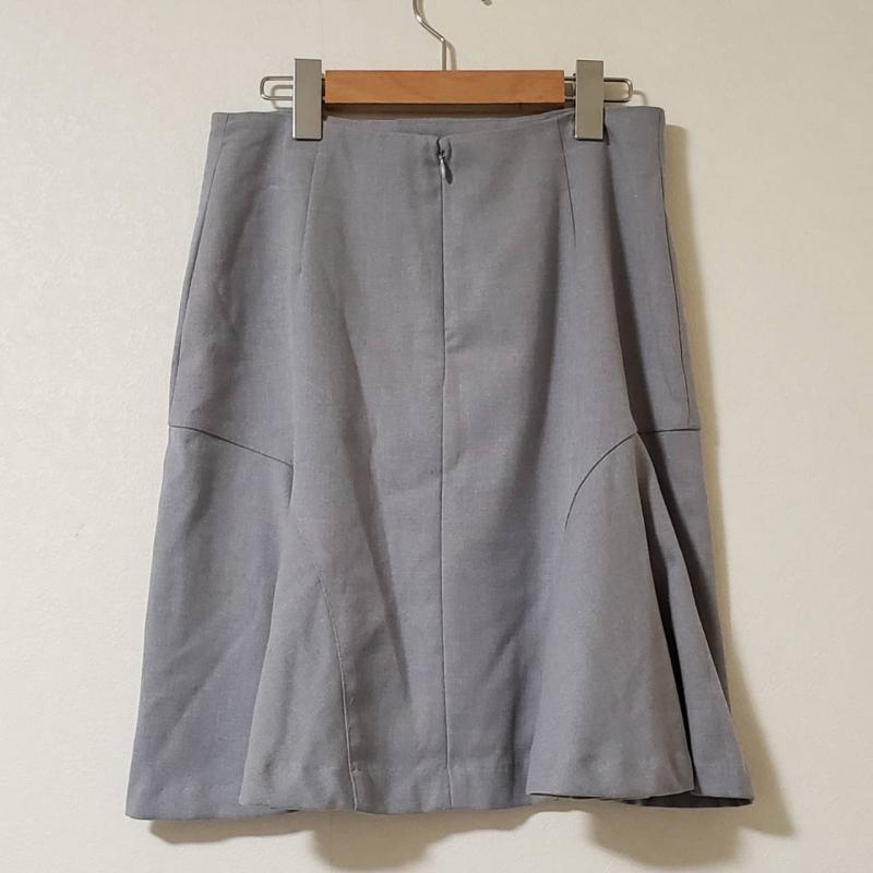 エンネア Ennea スカート ひざ丈スカート 40 無地 灰 / グレー / レディース USED 古着 中古 10007641