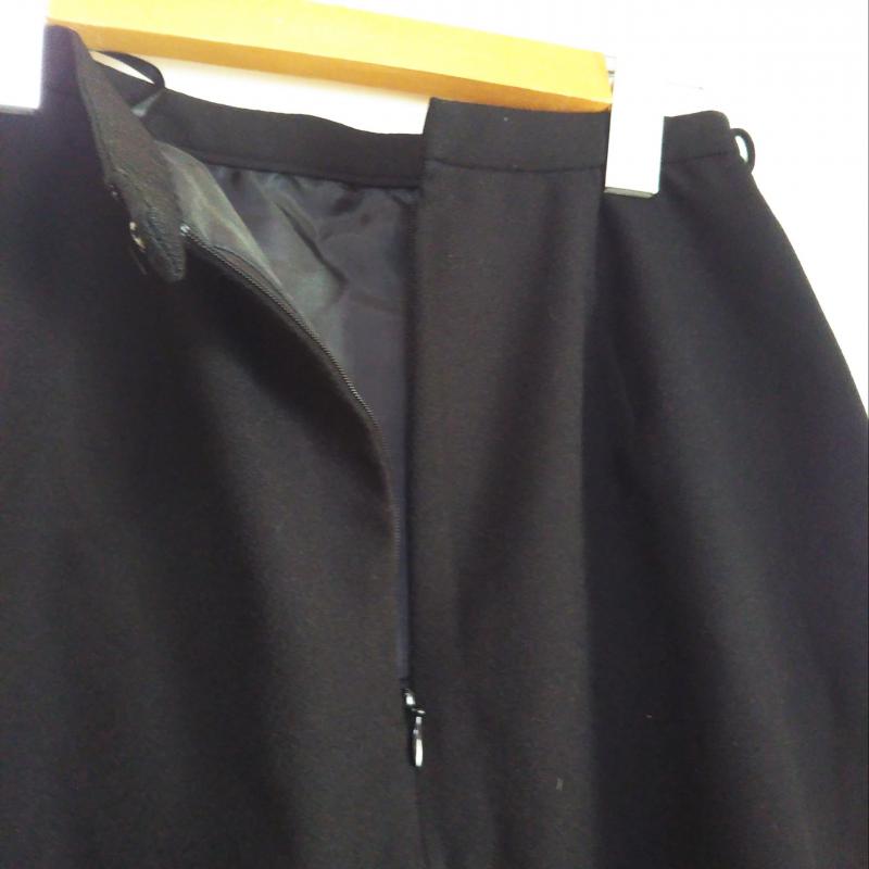 ジャスグリッティー JUSGLITTY スカート ミニスカート 1 無地 黒 / ブラック / レディース USED 古着 中古 10007644