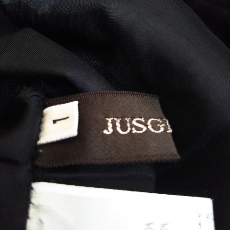 ジャスグリッティー JUSGLITTY スカート ミニスカート 1 無地 黒 / ブラック / レディース USED 古着 中古 10007644