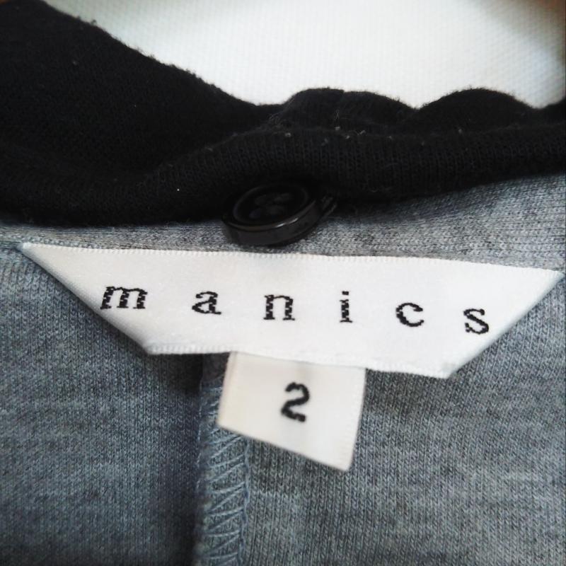 マニックス MANICS ジャケット、上着 ジャケット、ブレザー 2 無地 黒 / ブラック / X 灰 / グレー / レディース USED 古着 中古 10007660