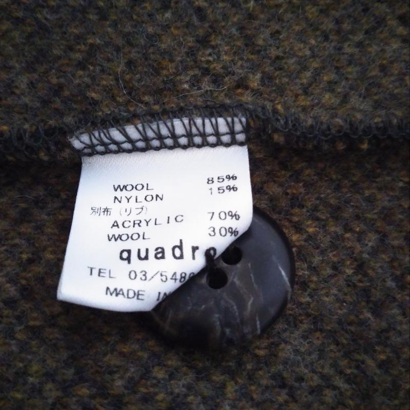 クオドロ quadro ジャケット、上着 ジャンパー、ブルゾン 無地 灰 / グレー / レディース USED 古着 中古 10007685